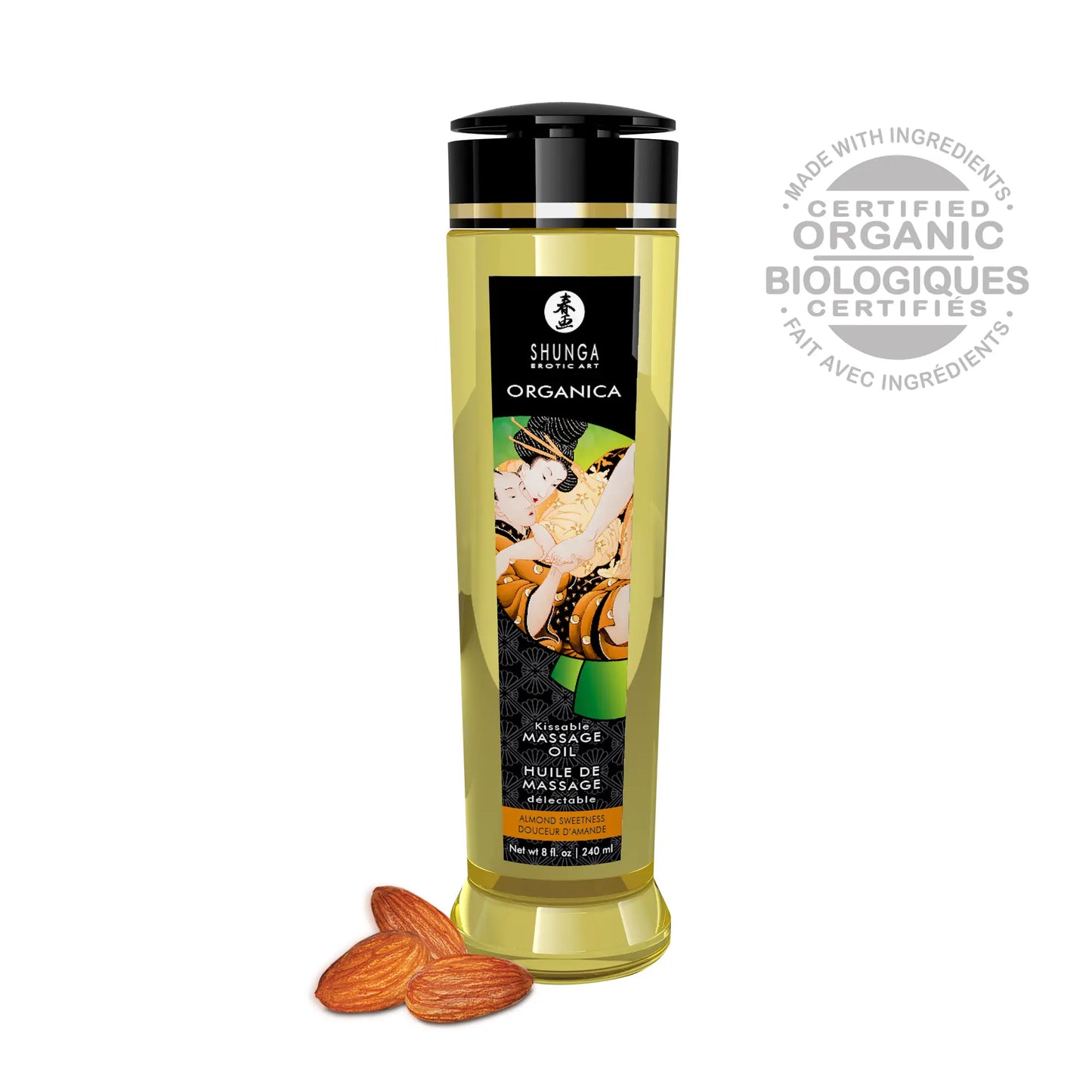Huile de massage Shunga 240ml (15 parfums au choix)