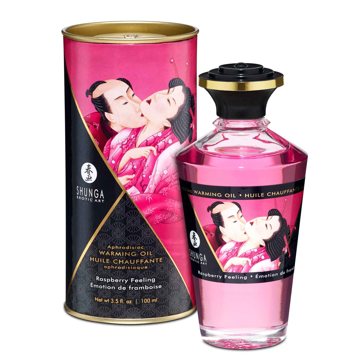 Huile de massage érotiques Shunga - Chauffantes et Aromatisées