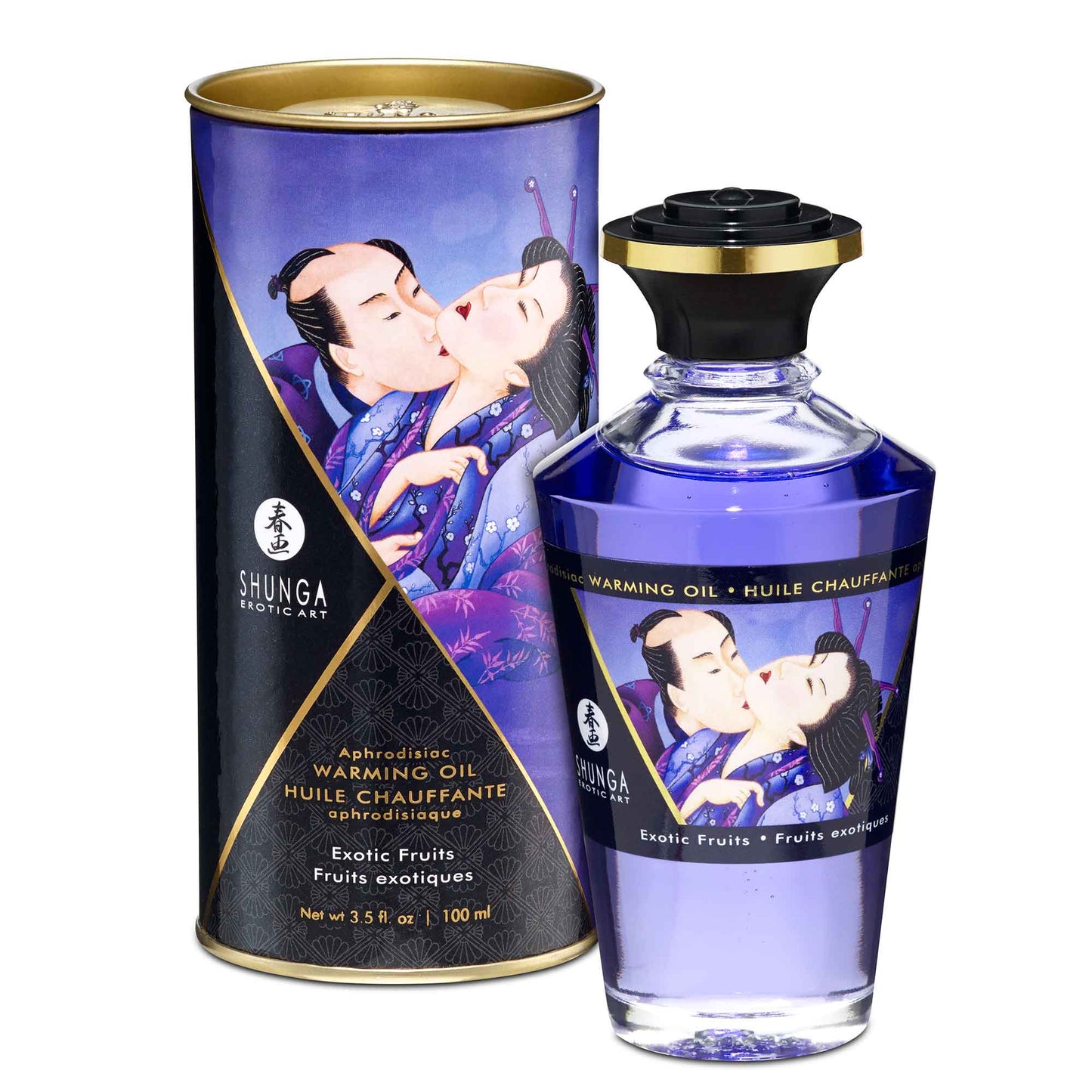 Huile de massage érotiques Shunga - Chauffantes et Aromatisées