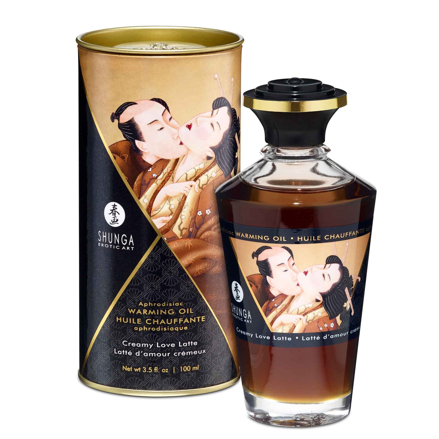 Huile de massage érotiques Shunga - Chauffantes et Aromatisées