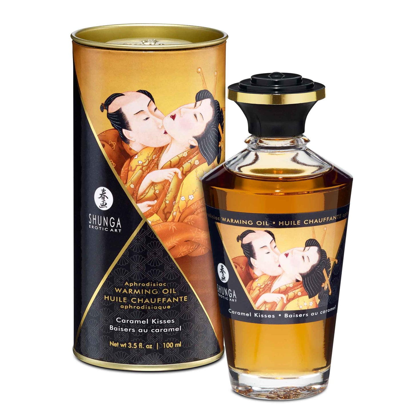 Huile de massage érotiques Shunga - Chauffantes et Aromatisées