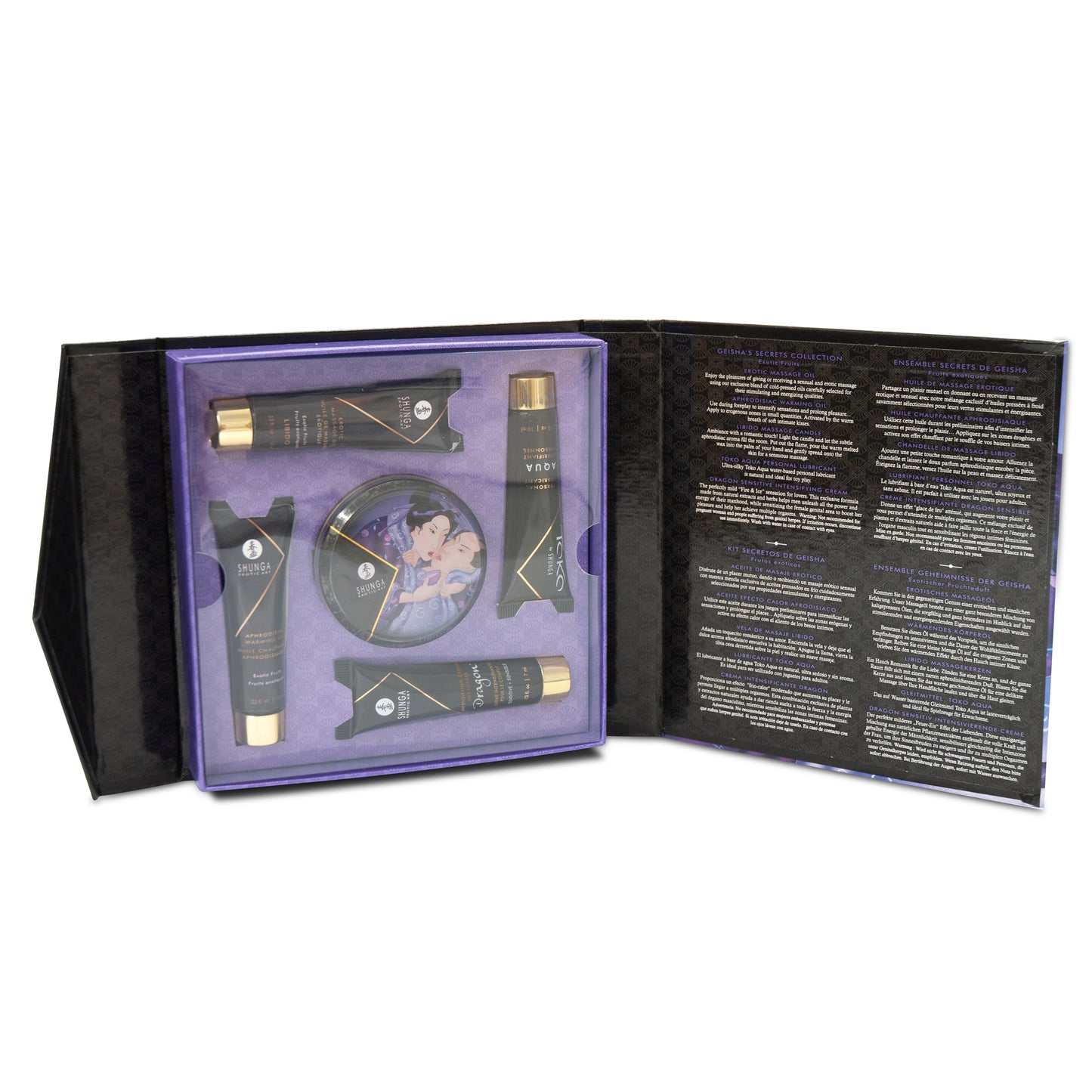 Coffret Erotique Shunga - Ensemble secret geisha aux fruits exotiques