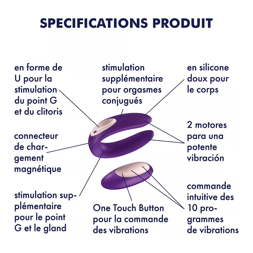 Sextoy connecté Satisfyer - Double Plus Remote