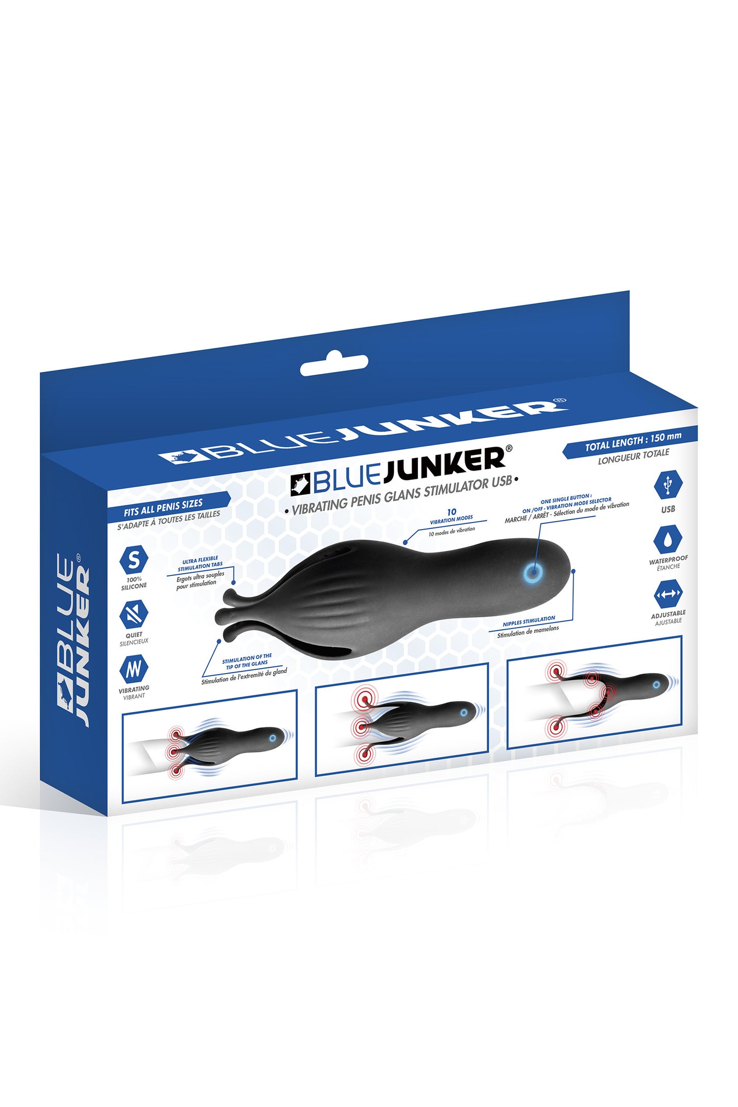 Masturbateur Homme Blue Junker - Gland et Pénis