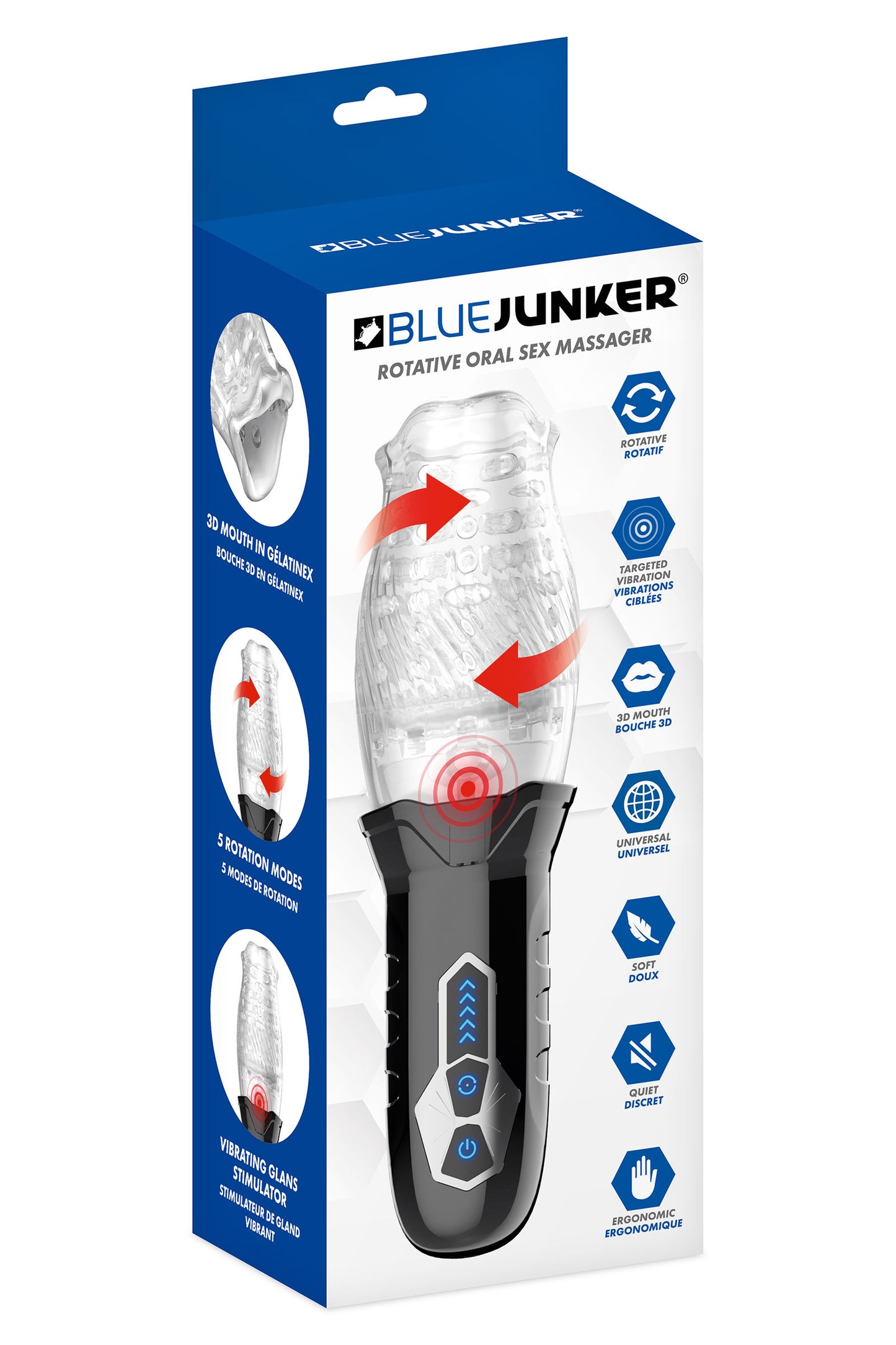 Masturbateur Homme Blue Junker - Rotative Oral Sex Massager