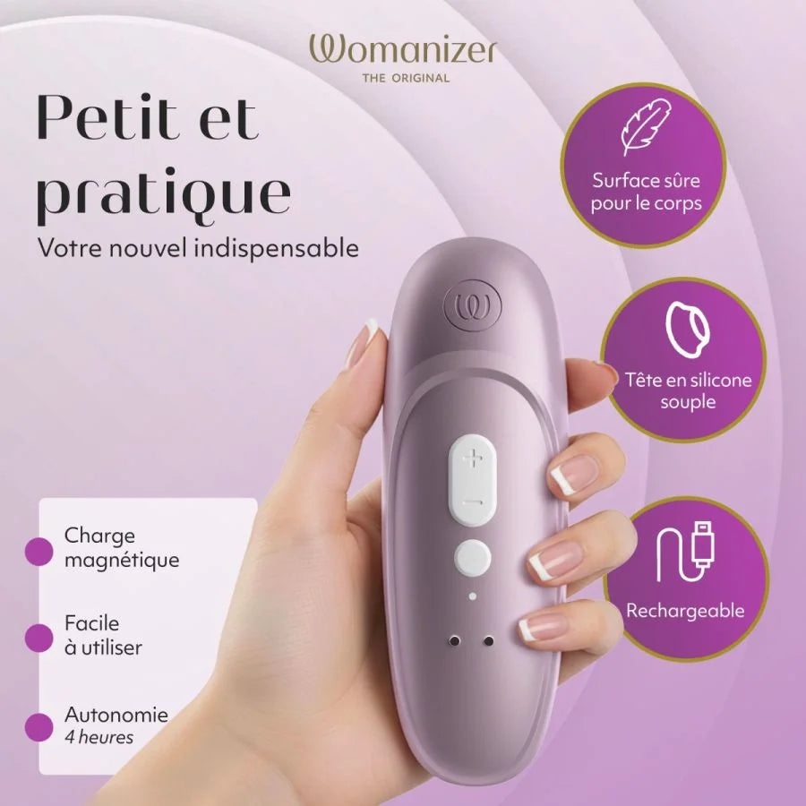 Stimulateur clitoridien WOMANIZER Pro Silver
