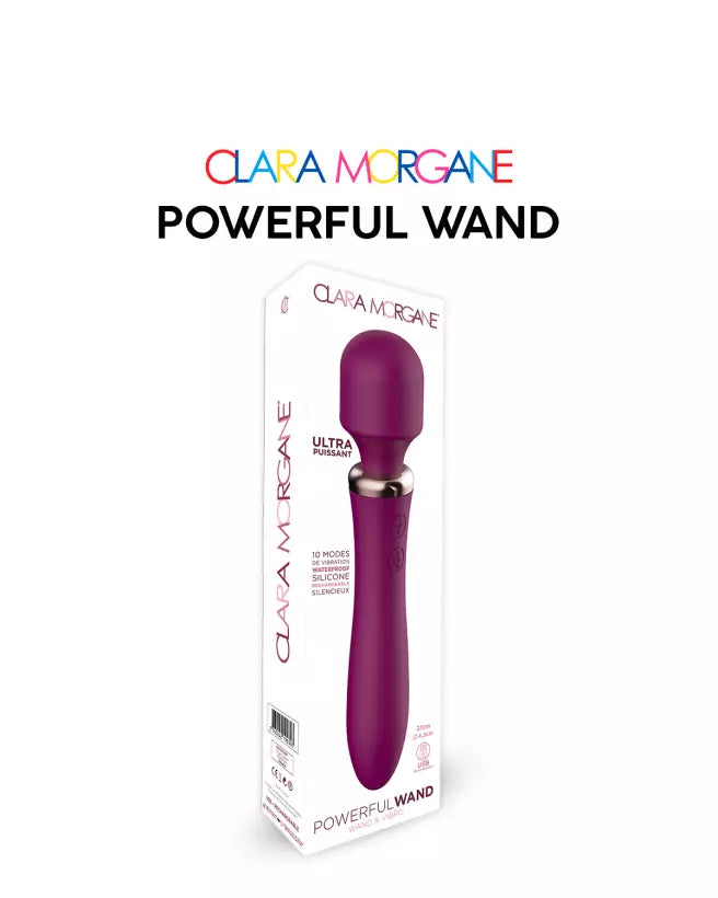 Stimulateur clitoridien Powerful Wand Bordeaux de Clara Morgane