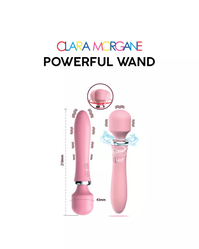 Stimulateur clitoridien Powerful Wand Pink de Clara Morgane