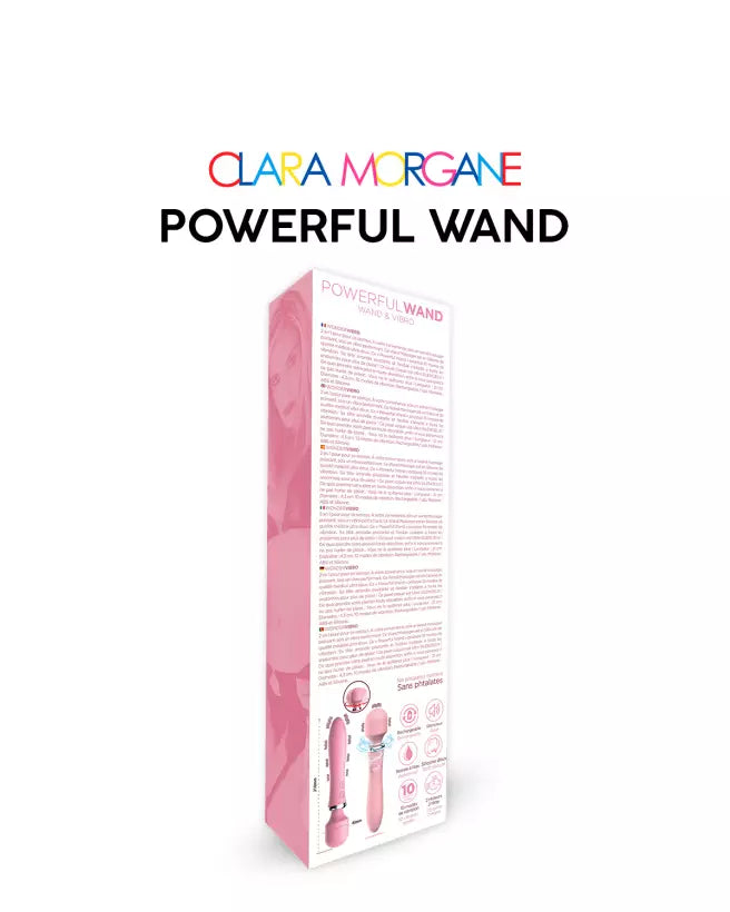 Stimulateur clitoridien Powerful Wand Pink de Clara Morgane