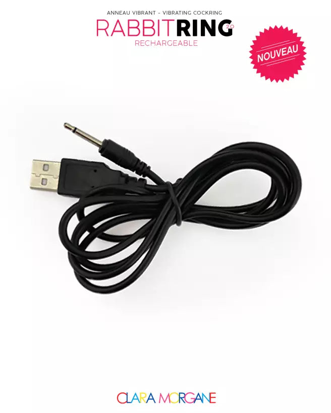 Rabbit Ring Rechargeable Noir de Clara Morgane