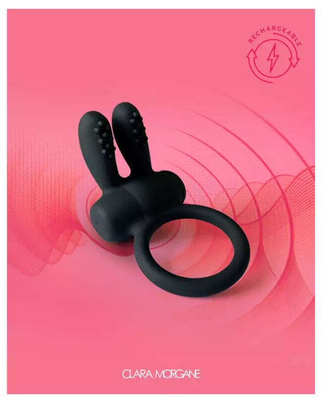 Rabbit Ring Rechargeable Noir de Clara Morgane
