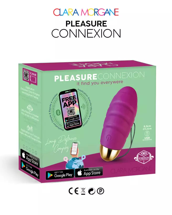 Pleasure Connexion Oeuf Vibrant Purple de Clara Morgane