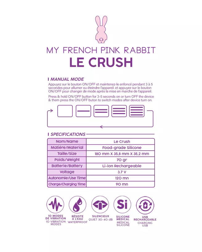 Le Crush Connect App de Clara Morgane Purple