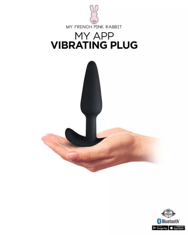 Plug Vibrant Noir Connecté Avec Application - My App Vibrating Plug