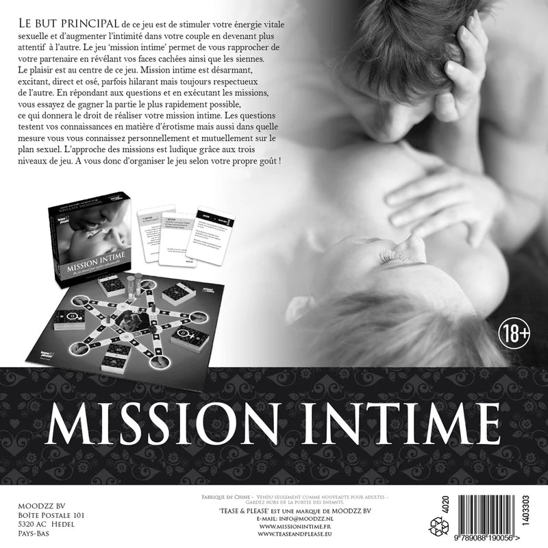 Jeu de société érotique - Mission Intime Classique