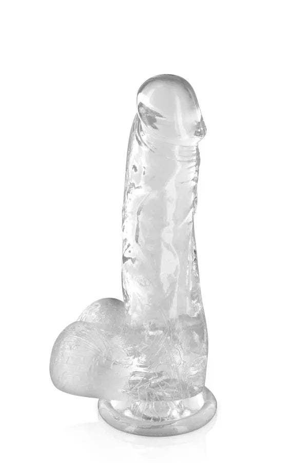 Gode ventouse réaliste en jelly 17,5cm