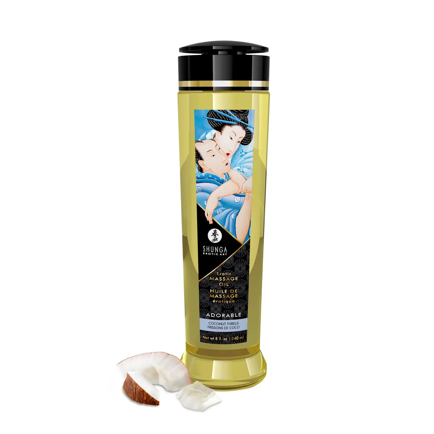 Huile de massage Shunga 240ml (15 parfums au choix)