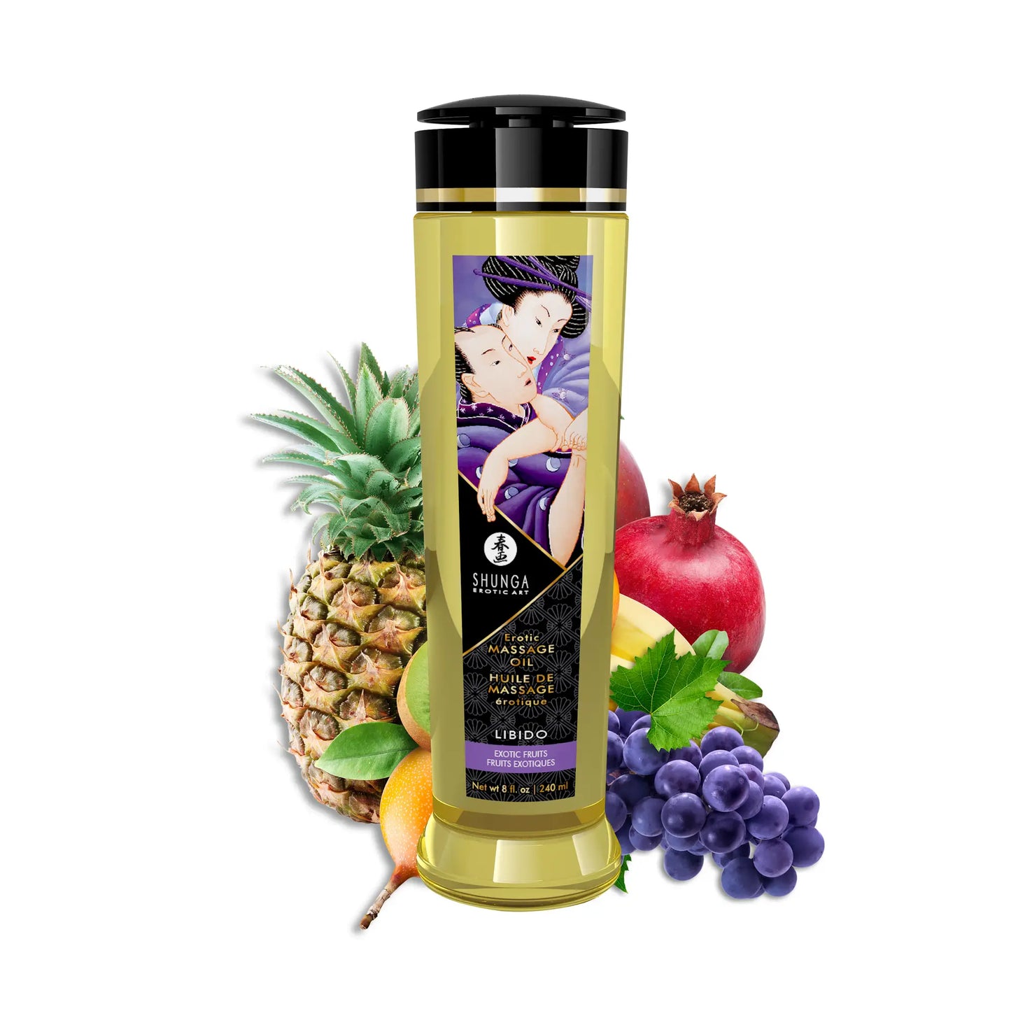 Huile de massage Shunga 240ml (15 parfums au choix)